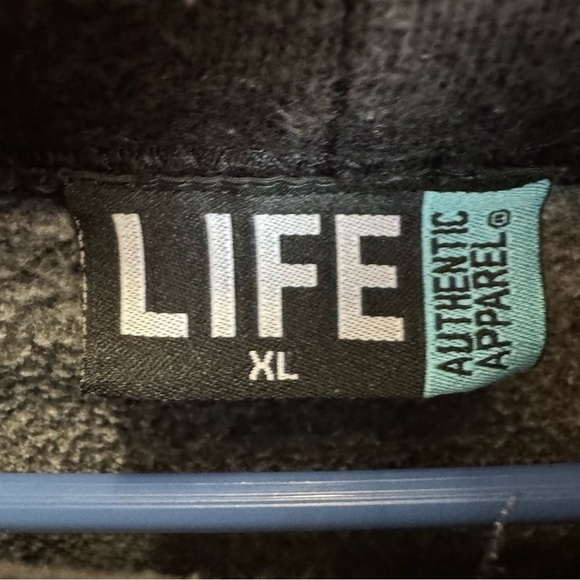 Vintage Space Jam Life Authentic Hoodie Size XL Pullover Sweatshirt Black - Picture 6 of 9